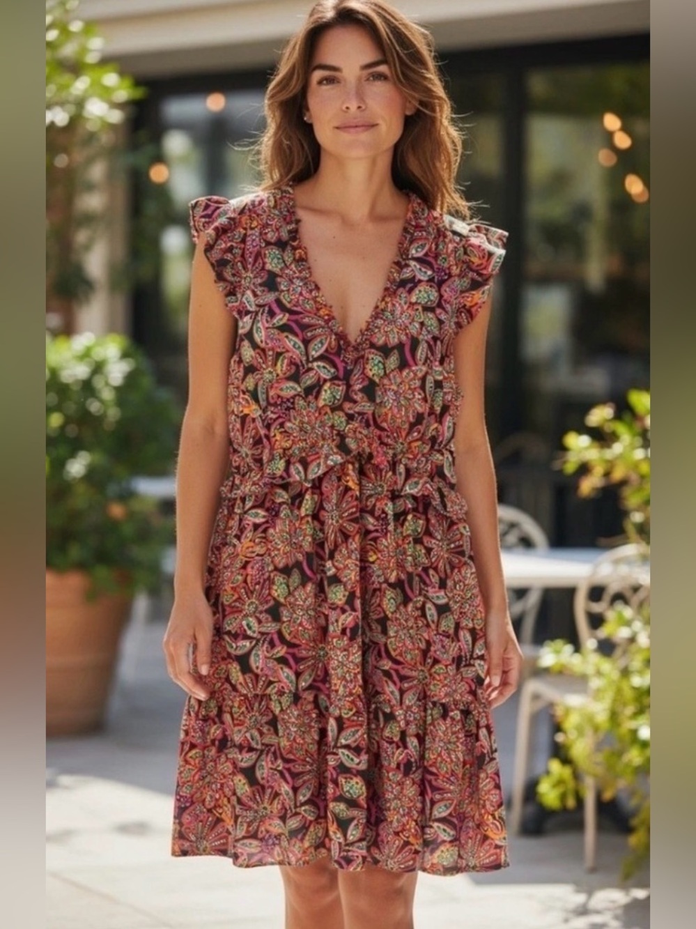 J Crew NWT Floral Paisley Botanical Print Boho Dress Size 6 Boho Resort Dopamine